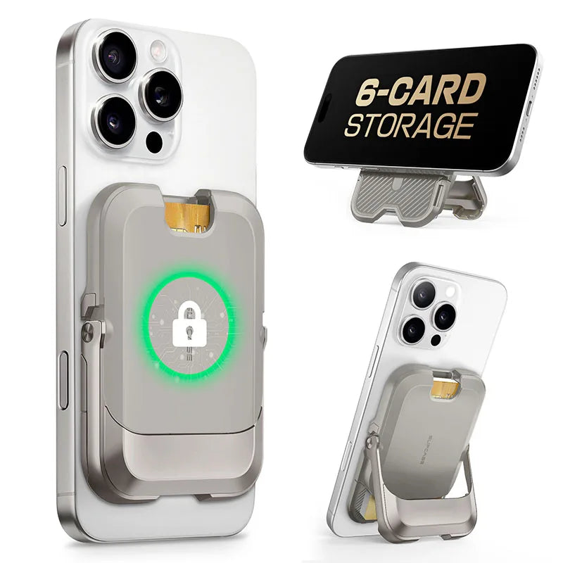 SUPCASE Magnetic Wallet Phone Stand Card Holder pour iPhone série 16/15/14/13 serrure magnétique forte portefeuille With MagSafe avec support