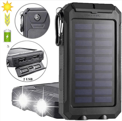 Power Bank Solaire 80 000 mAh - Charge Rapide & Lampe LED