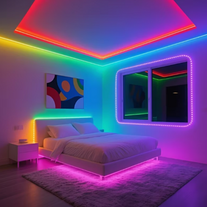 Bande LED RGB intelligente USB pour chambre et salon