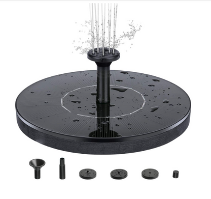 Fontaine Solaire Circulaire Flottante Mini Fontaine de Jardin pour Piscine Extérieure,