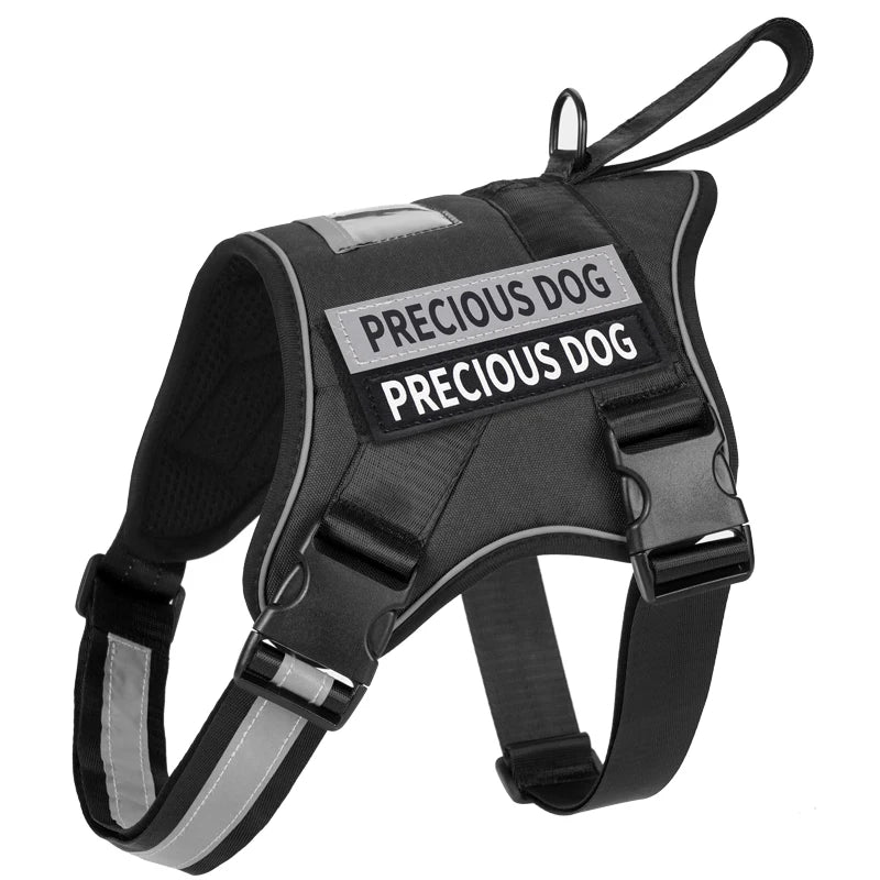 Harnais pour chien réfléchissant, respirant et réglable, sans traction, gilet pour petits, moyens et grands chiens