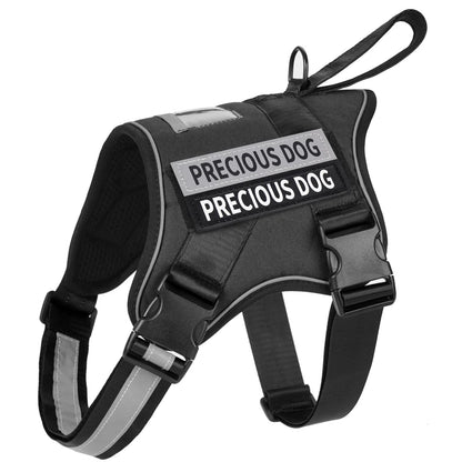 Harnais pour chien réfléchissant, respirant et réglable, sans traction, gilet pour petits, moyens et grands chiens