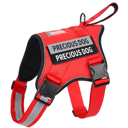 Harnais pour chien réfléchissant, respirant et réglable, sans traction, gilet pour petits, moyens et grands chiens