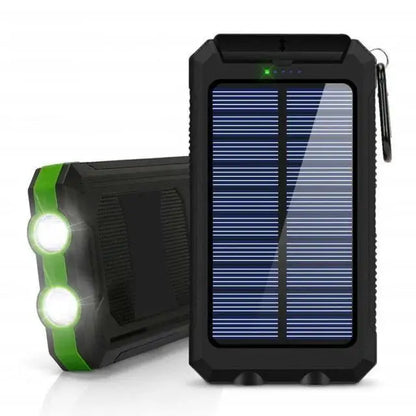 Power Bank Solaire 80 000 mAh - Charge Rapide & Lampe LED