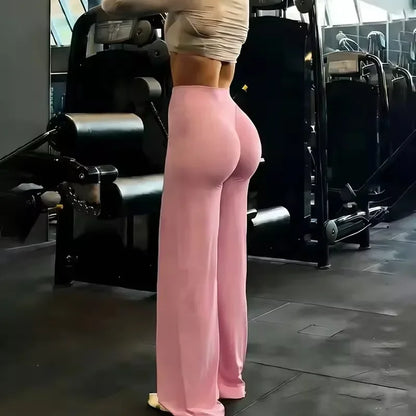 Pantalon de yoga taille haute élastique pour femme