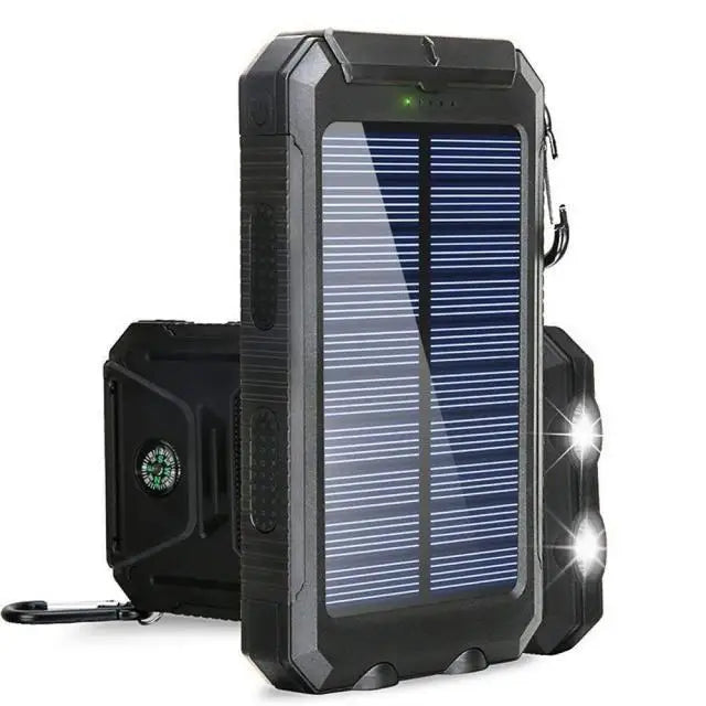 Power Bank Solaire 80 000 mAh - Charge Rapide & Lampe LED