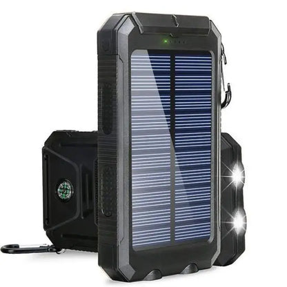 Power Bank Solaire 80 000 mAh - Charge Rapide & Lampe LED
