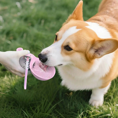 Bouteille d'eau en acier inoxydable pour chien, portable,