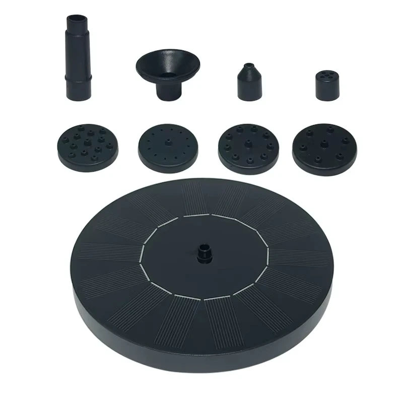 Fontaine Solaire Circulaire Flottante Mini Fontaine de Jardin pour Piscine Extérieure,