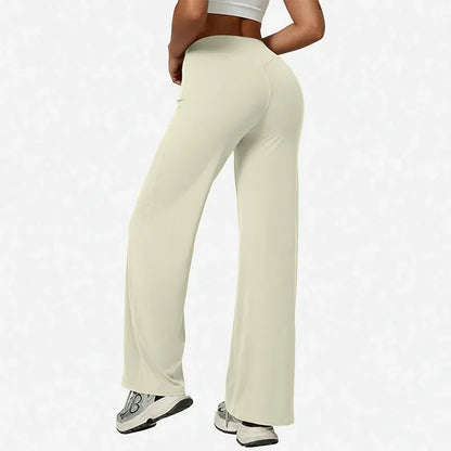 Pantalon de yoga taille haute élastique pour femme
