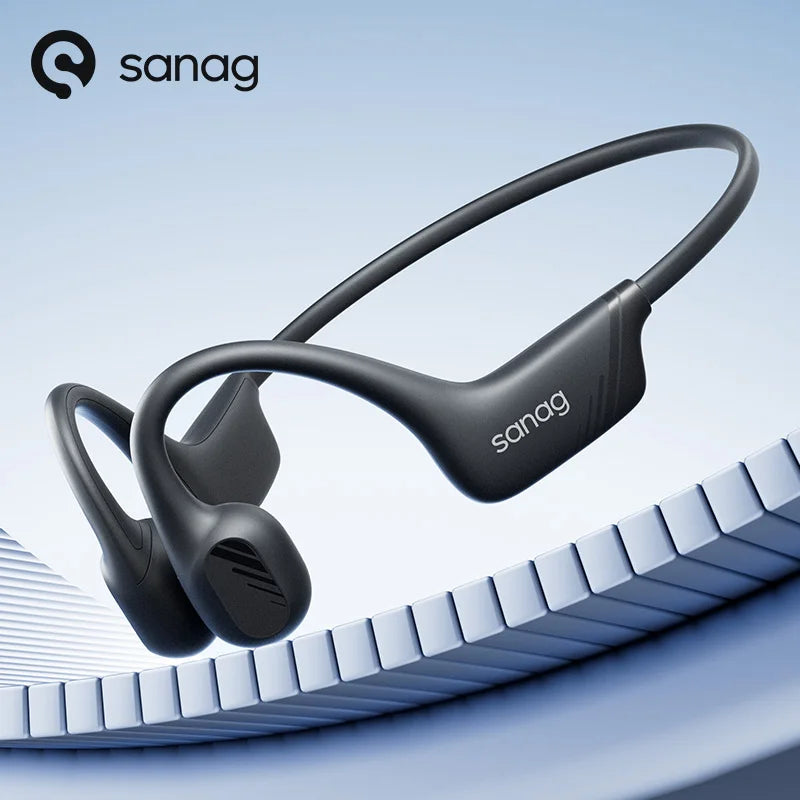 Écouteurs sans fil Sanag b21s à conduction osseuse, Bluetooth 5.4,