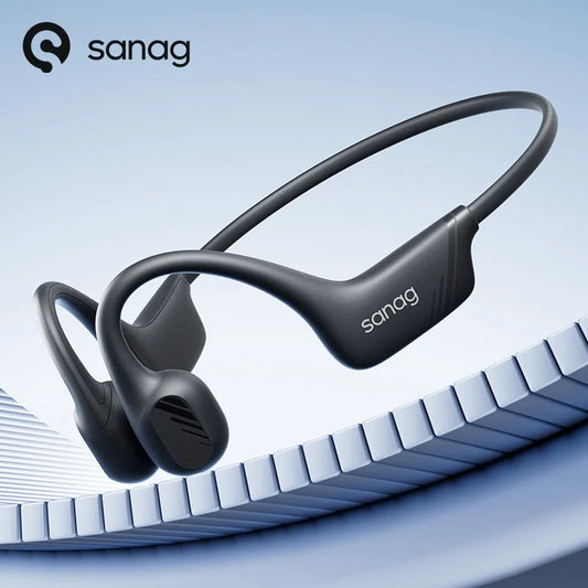 Écouteurs sans fil Sanag b21s à conduction osseuse, Bluetooth 5.4,