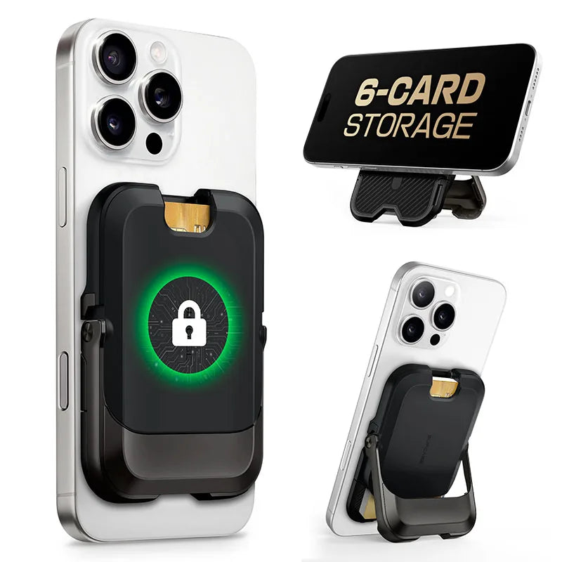 SUPCASE Magnetic Wallet Phone Stand Card Holder pour iPhone série 16/15/14/13 serrure magnétique forte portefeuille With MagSafe avec support